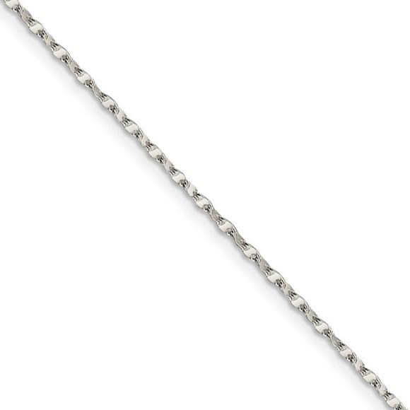 1.75mm Sterling Silver Fancy Flat Anchor Link Chain Necklace, 16 Inch - Picture 1 of 8